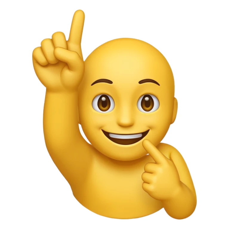 Smile emoji flipping me off sticker