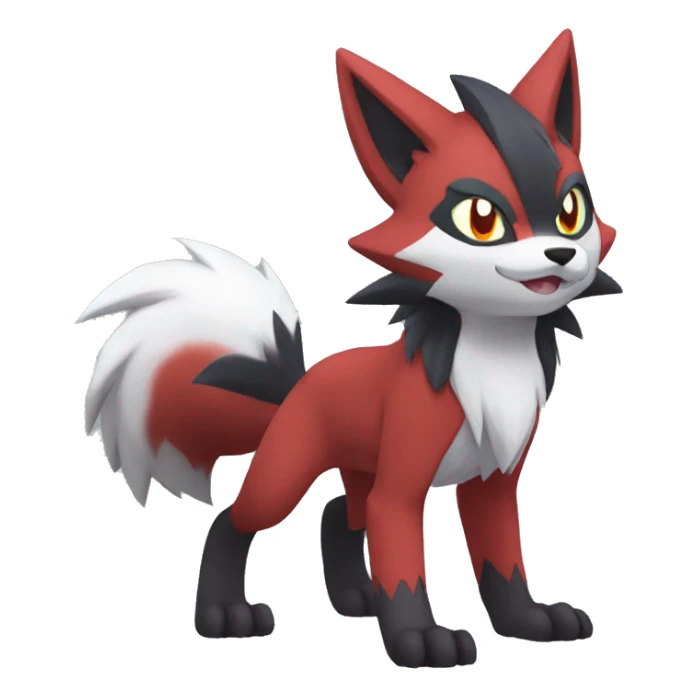 Litten-Zoroark-Lycanroc full body sticker