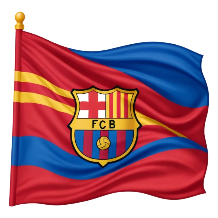 Una bandera del Barcelona  sticker