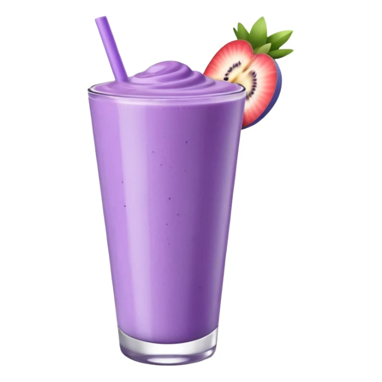 Bol de smoothie violet pastel et blanc sticker