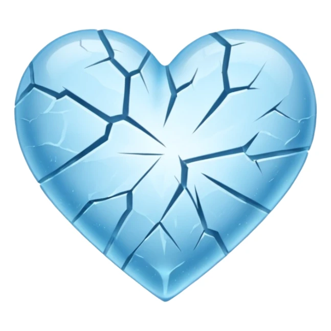 Pretty frozen winter heart sticker