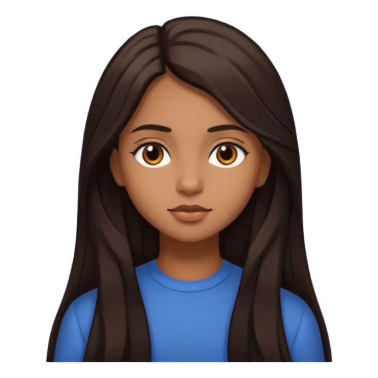 Brown girl aesthetic sticker