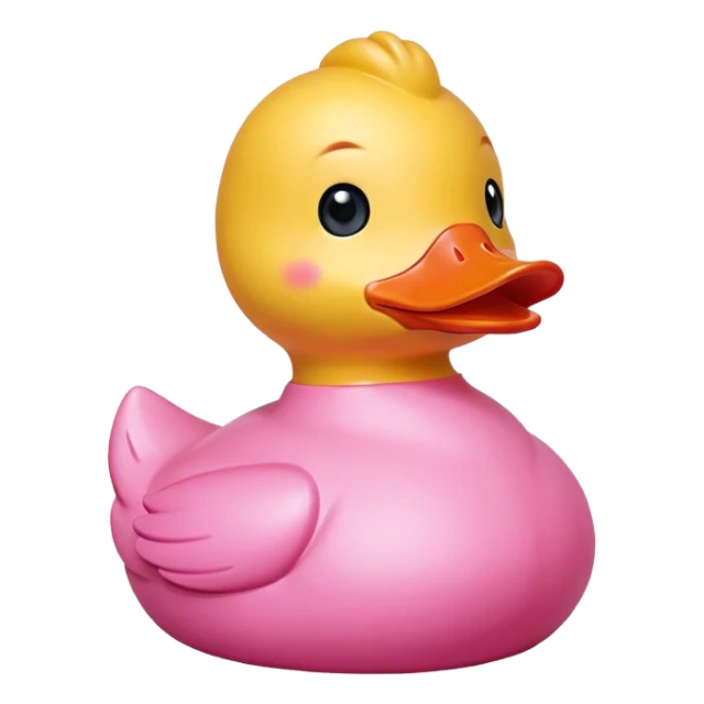 Pink rubber duck with CTS on the chest sticker