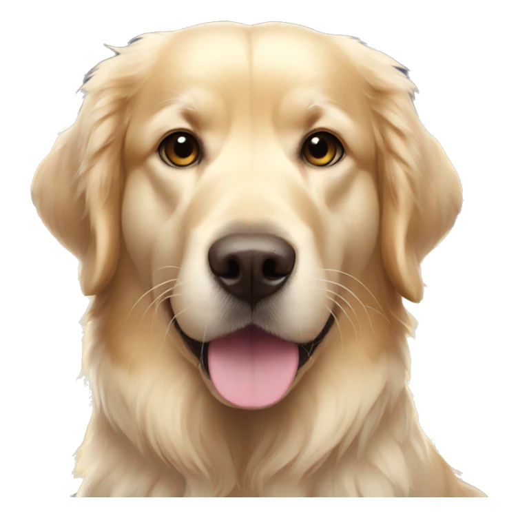 golden retriever with angel wings and halo sticker