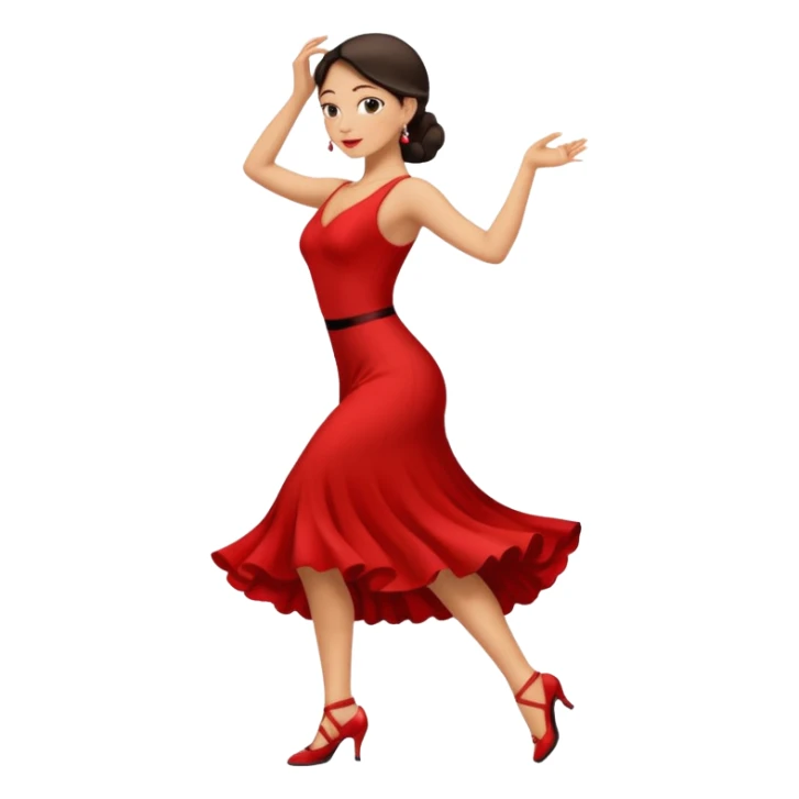 tango dancing woman emoji profile photo sticker