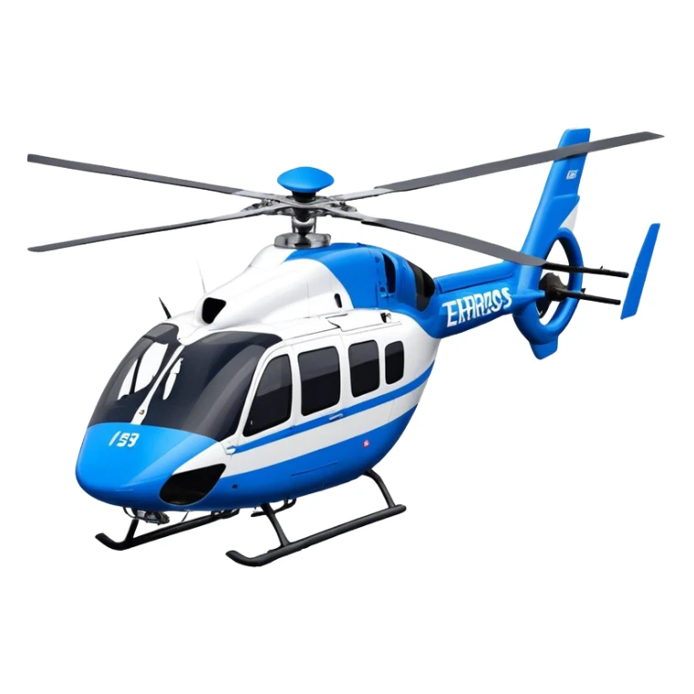 Eurocopter EC135 - Airbus Helicopters (Model Year: 2020) (Iconic colour: Blue and white) sticker