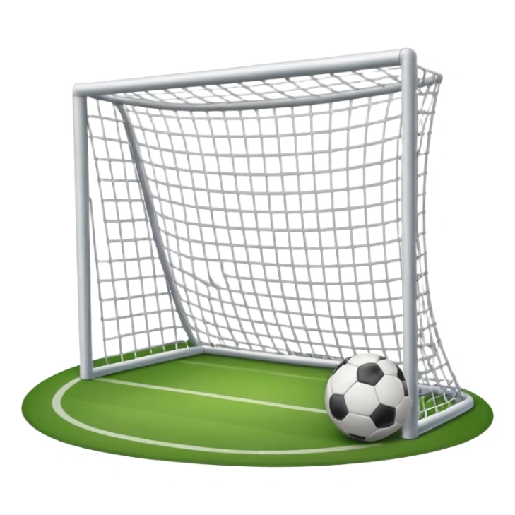 football goal straight on sticker