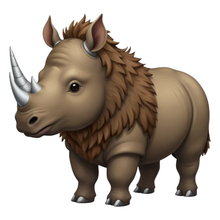 Elasmotherium. Siberian unicorn rhino sticker