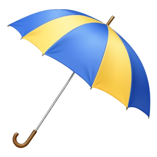 umbrella summer blue and yellow sticker