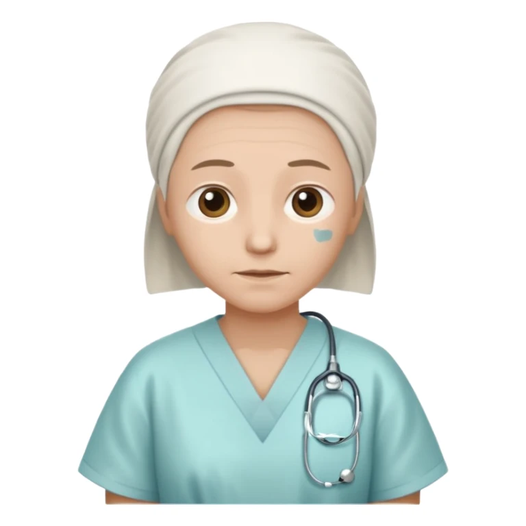 patient in hospital in hospital sticker