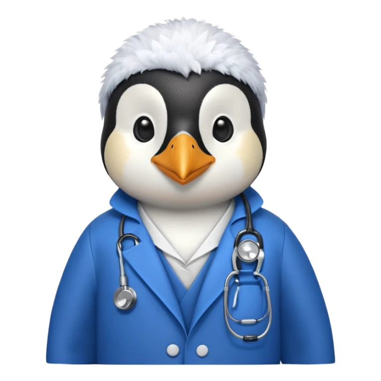 

Penguin doctor with stethoscope and blue coat.

 sticker