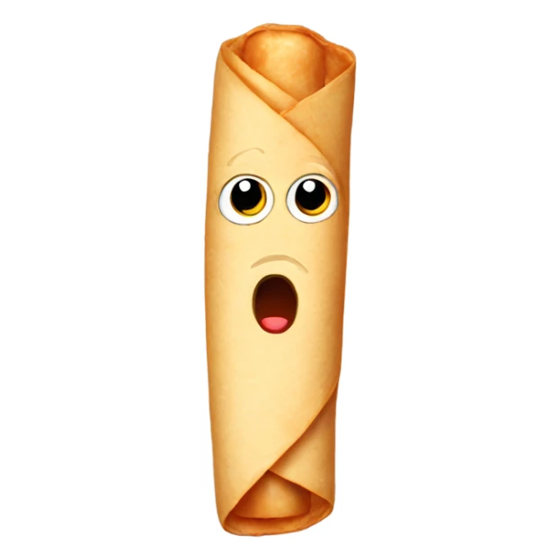 Taquito with tired eyes with red veins sticker