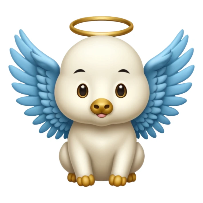 un animal ange de mongolie sticker