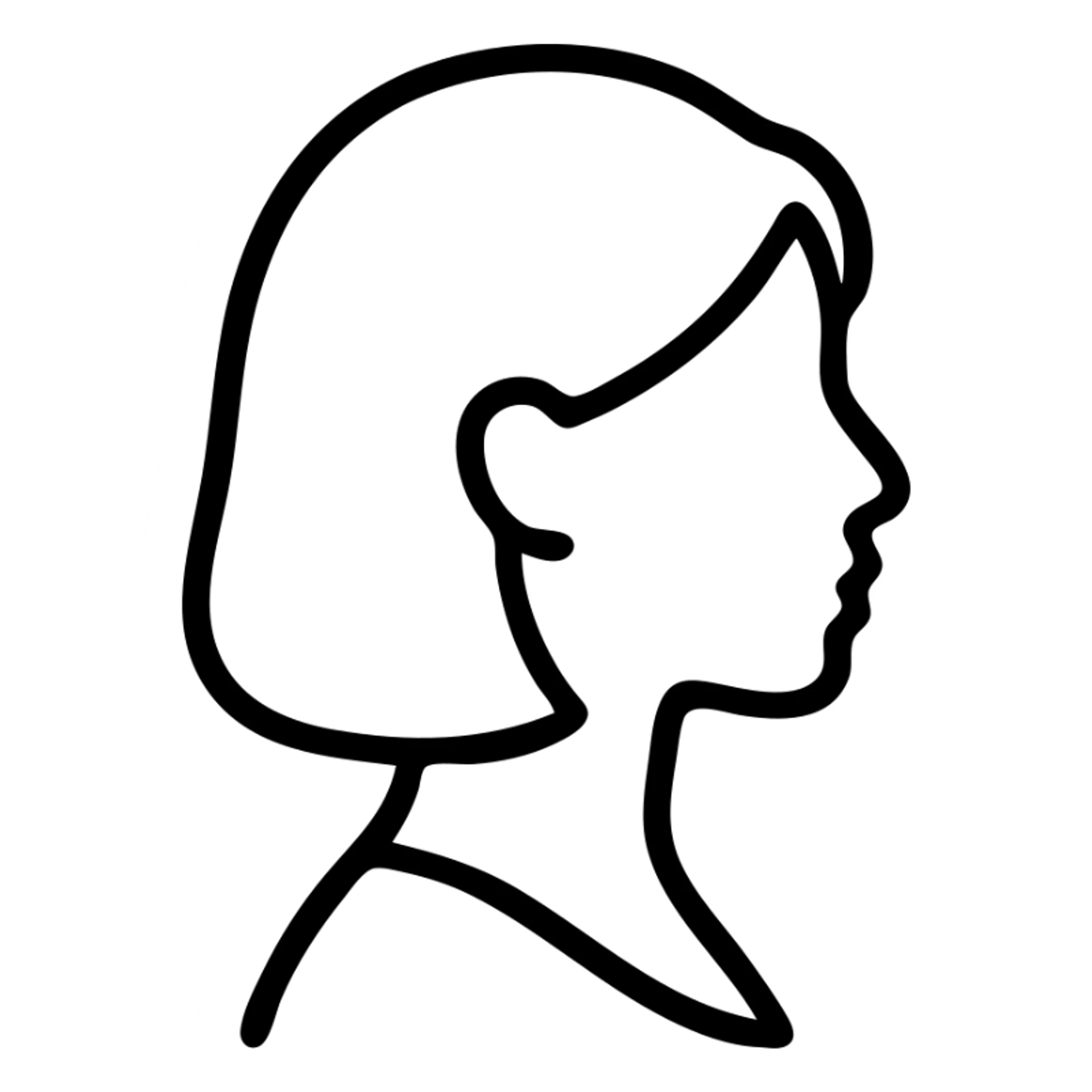 woman silhouette sticker