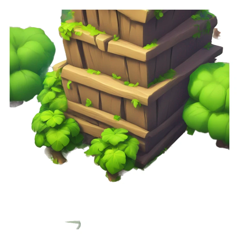 A bush from fortnite in a Brawl stars map sticker