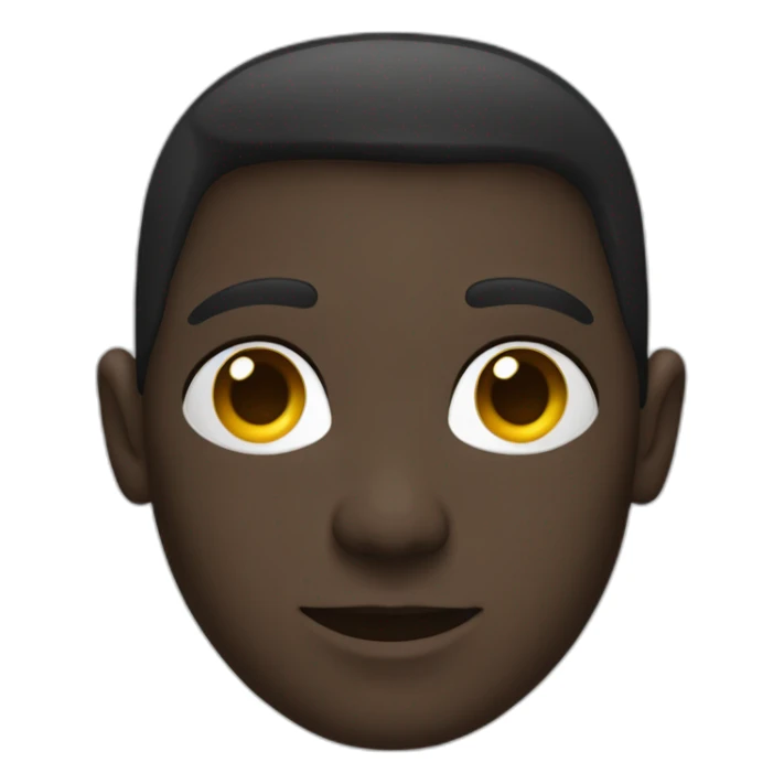 Un humain avec couleur de peau noire sticker