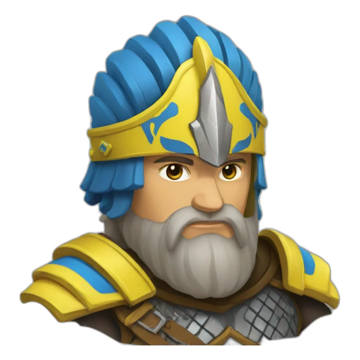 Sticker of ukrainian warrior sticker