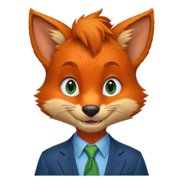 Nick Wilde from the Zootopia Disney movie sticker