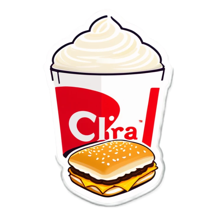 McDonald’s vs chick-fil-A ￼ sticker