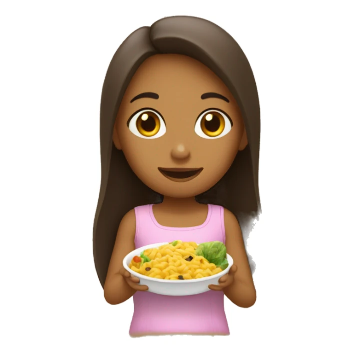 Fille qui aime manger qui ne grossit pas  sticker