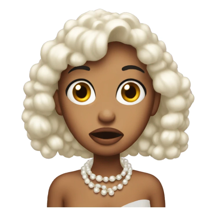 Karen with pearls shocked sticker