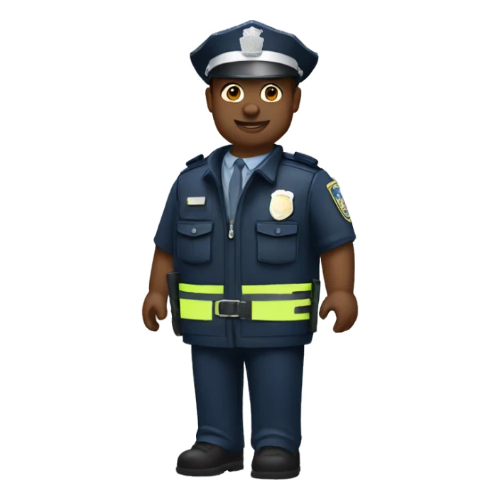 Ware ma police officer wearing vest  sticker