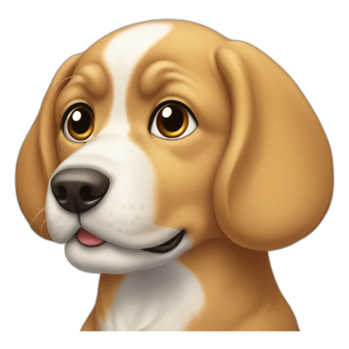 Chien qui fait caca des arcs-en-ciel sticker