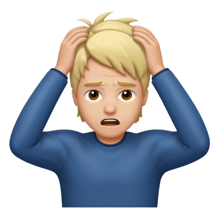 Péter un plomb/ s'arracher les cheveux  sticker