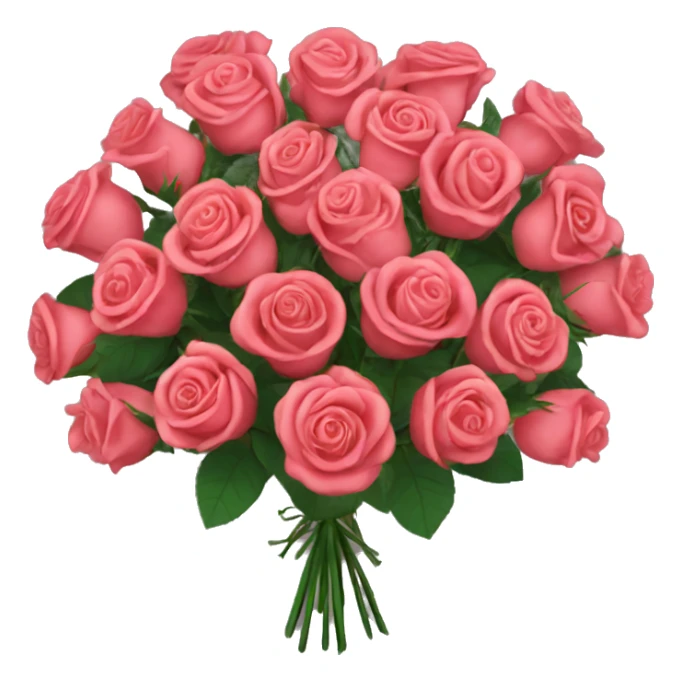 Bouquet of humongous roses sticker