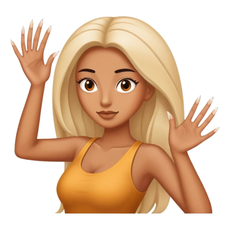 Palta con la bios grandes y uñas sticker