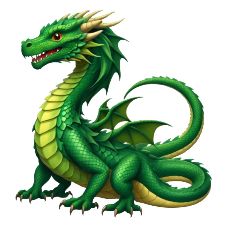 long hair dragon sticker