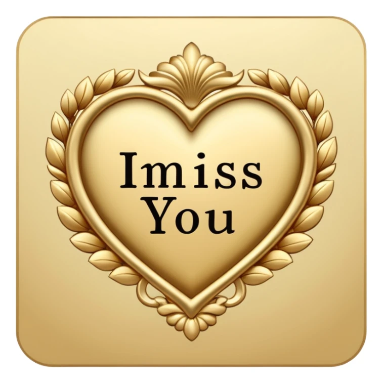 a card that says i miss you sticker