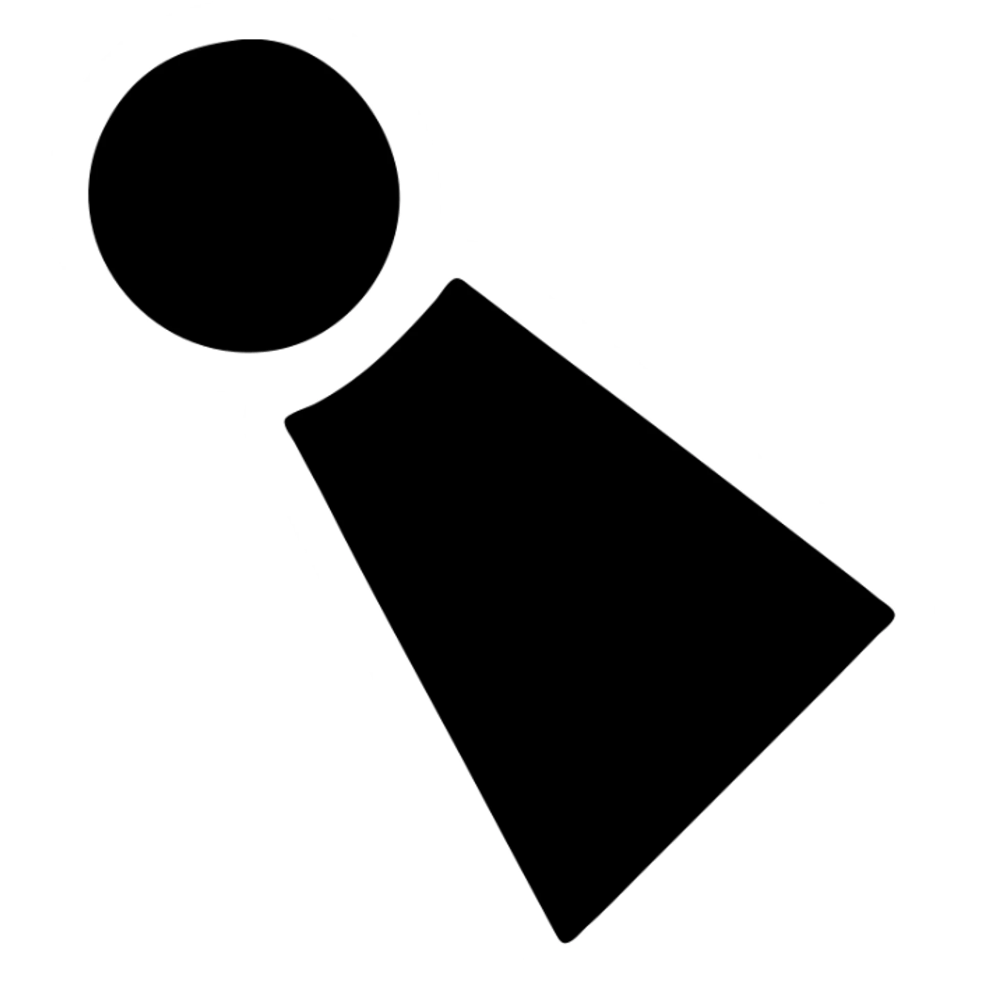 Minimal spotlight logo: small circular fixture on the upper left emitting a single filled wedge of light angled 15 degrees downward, monoline outline for the fixture, filled beam in solid emerald green, white 1-to-1 canvas, clean vector design, no text, no background clutter
 sticker