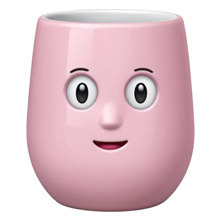 Light pink tumbler without face sticker
