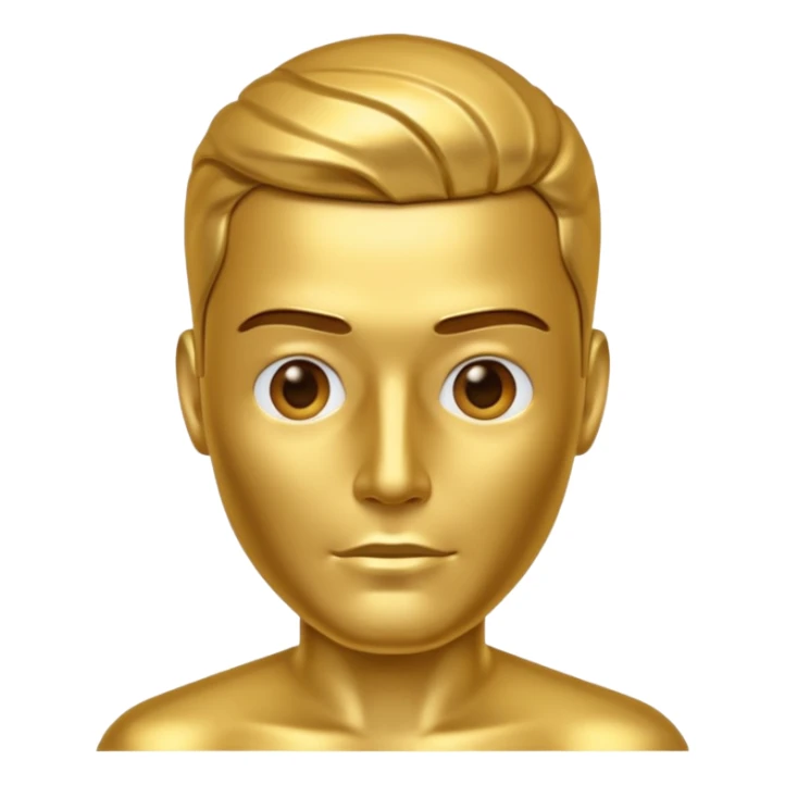 metal skin colored man sticker