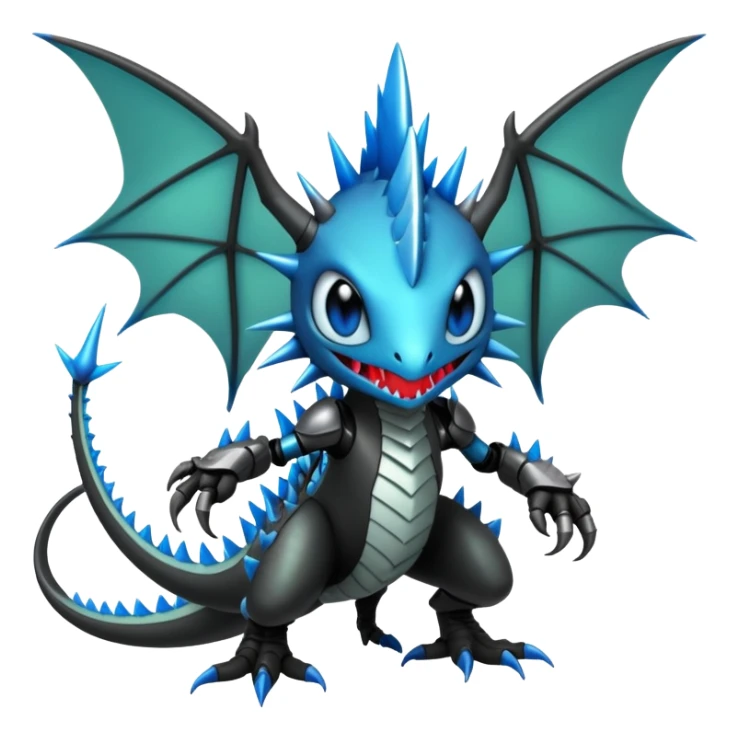 Punk’ish Edgy Badass Dark Gothic Flygon-Aurorus-Amaura-Hybrid-Creature sticker