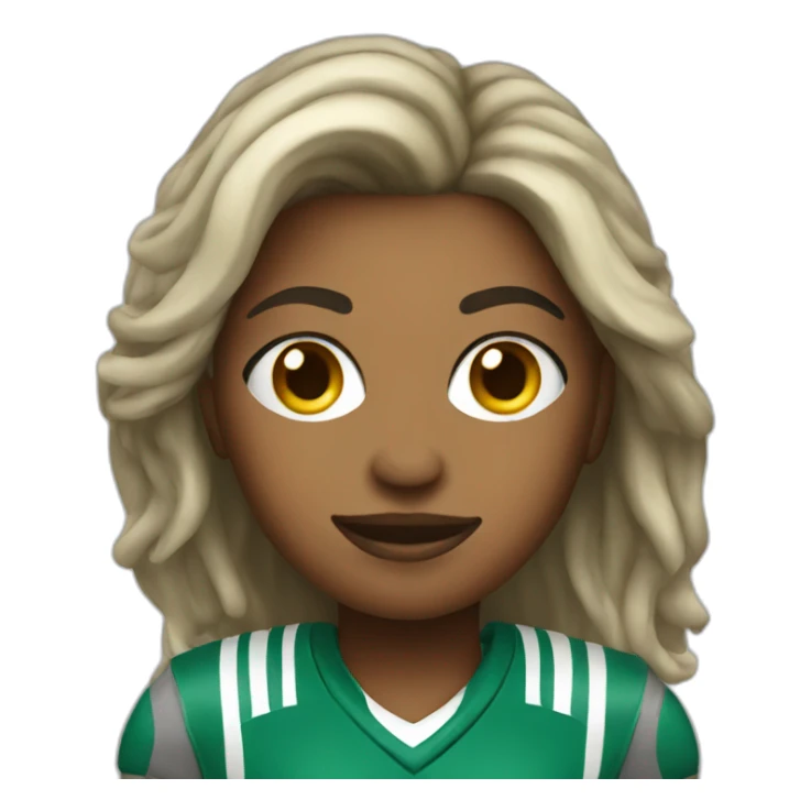 Playa football woman sticker
