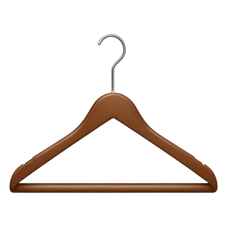 Hanger emoji wooden and angle sticker