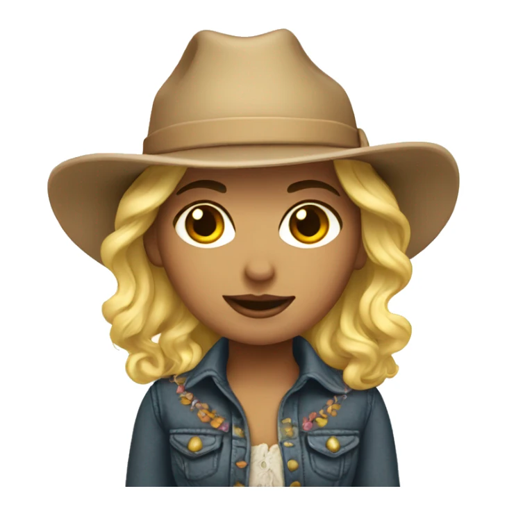 Western girly sticker