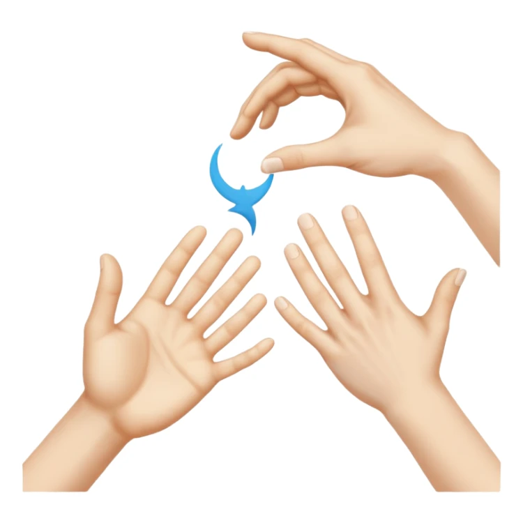 Las manos del la obra “La creación de Adán” sticker