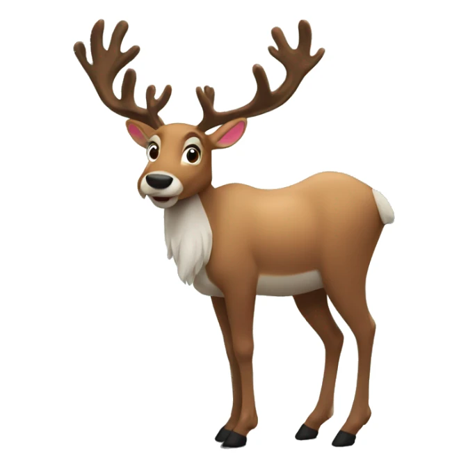 Reindeer in the woods sticker