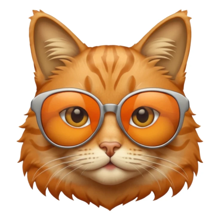Cat wearing sunglasses sticker