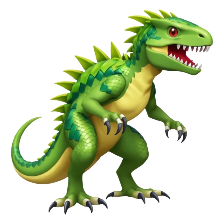 Raptor-Legged Sharp-Clawed Velocitor-Fast Predatory Pokémon-Fakémon-Digimon-Creature, (full body) sticker