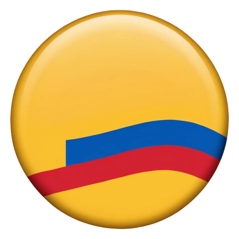 Bandera de colombia circular sticker