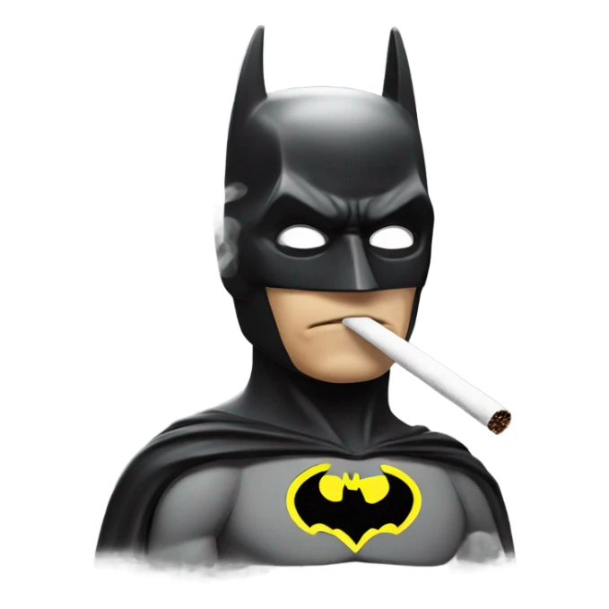 Batman smoking sticker