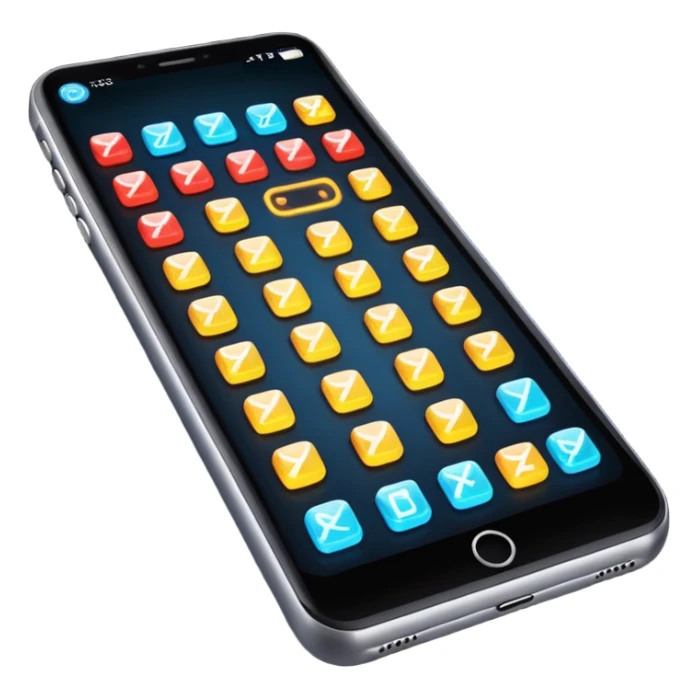 a phone showing the game weaver being played on it  sticker