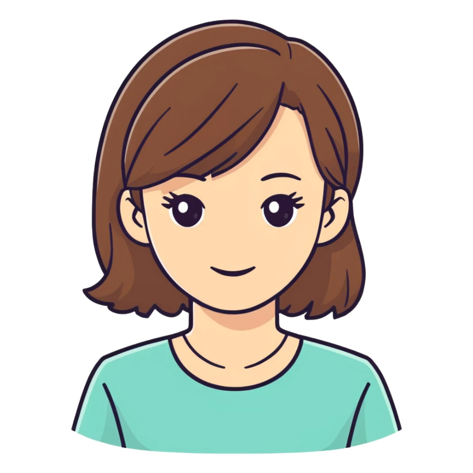 Bare back woman brown hair sticker