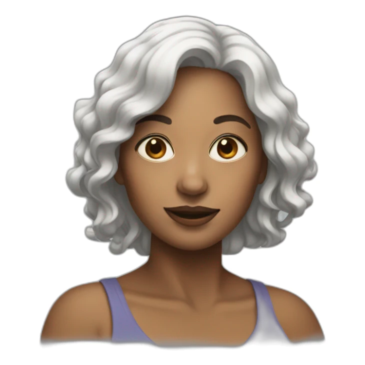 drawing of a woman sticker