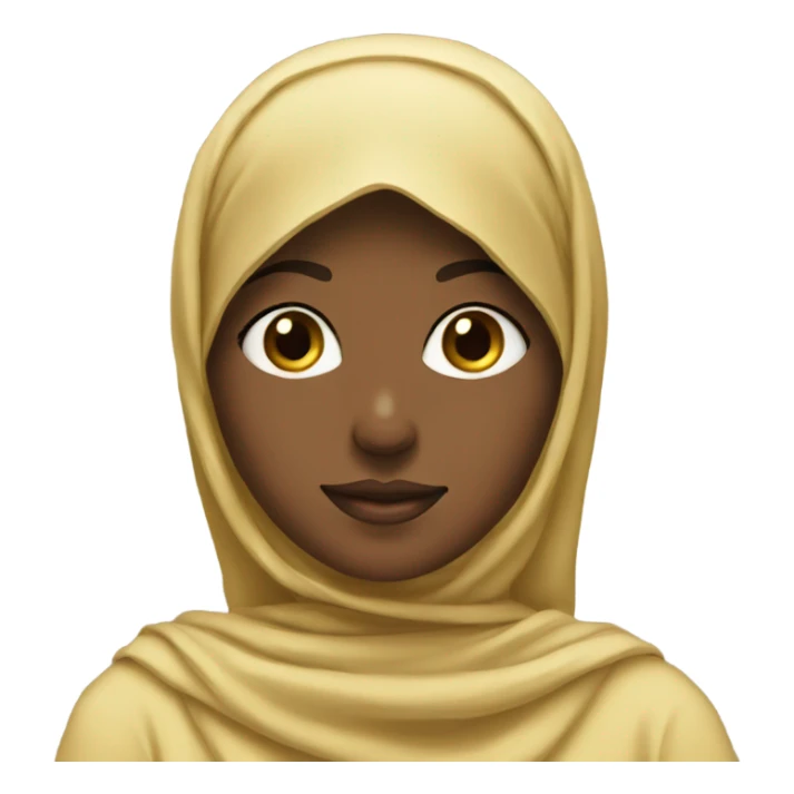 Girl in golden hijab sticker
