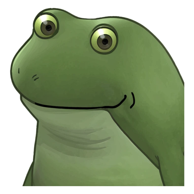 urubu flying over Maracanã stadium, green bufo frog meme style sticker